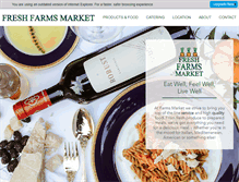 Tablet Screenshot of freshfarmsmarket.com